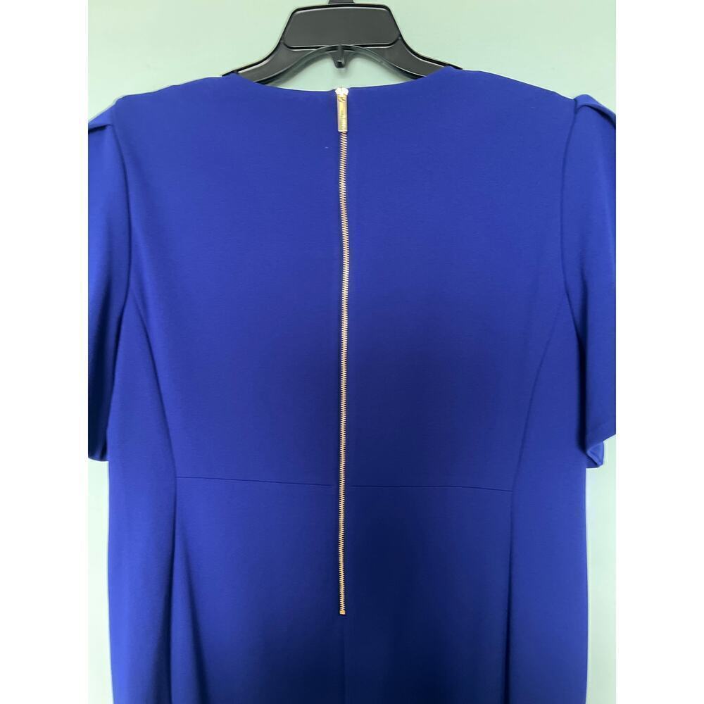 Calvin Klein: Royal Blue A Line Women’s short Sleeve Dress Size 22 - Picture 8 of 8